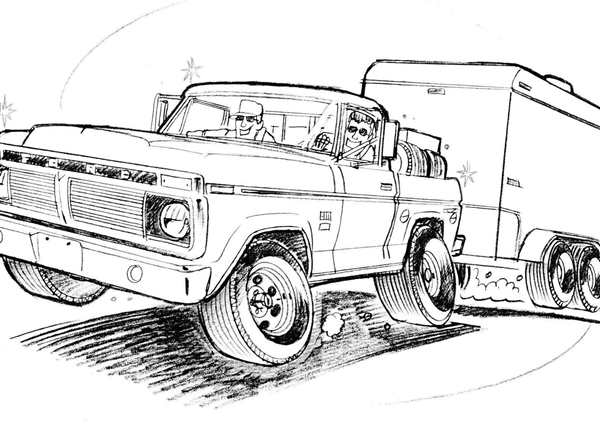 Раскраска Ford Bronco