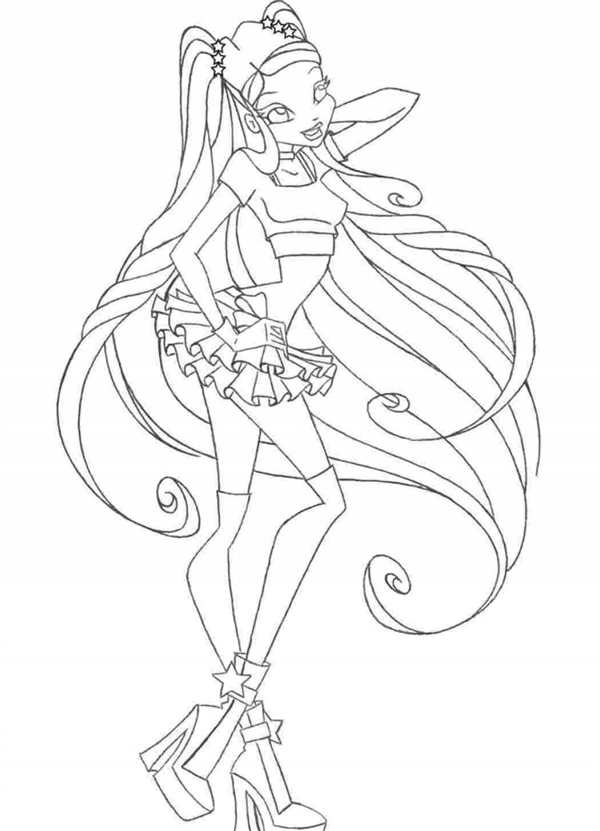 Раскраски Winx Стелла