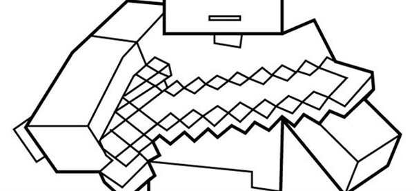 Раскраска Minecraft Стив