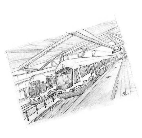 Метро раскраска для детей