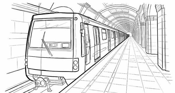 Метро рисунок