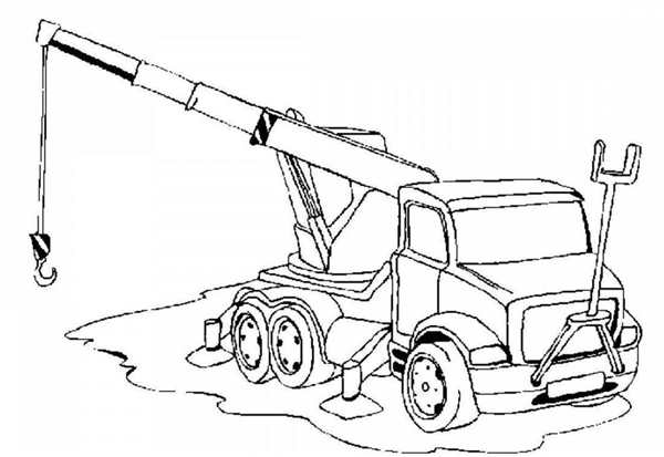 Кран Liebherr раскраска