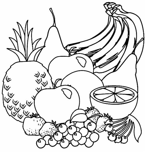 Раскраска Стюарт и фрукты APPLE