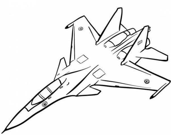 Раскраска Су27 Воздушная Точность России наPaperwork