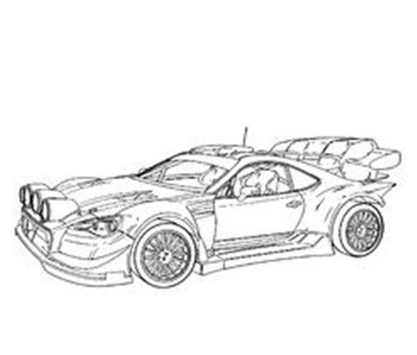 Subaru BRZ раскраска