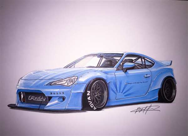 Раскраска Subaru BRZ Концепт Вдохновляйся и Создавай