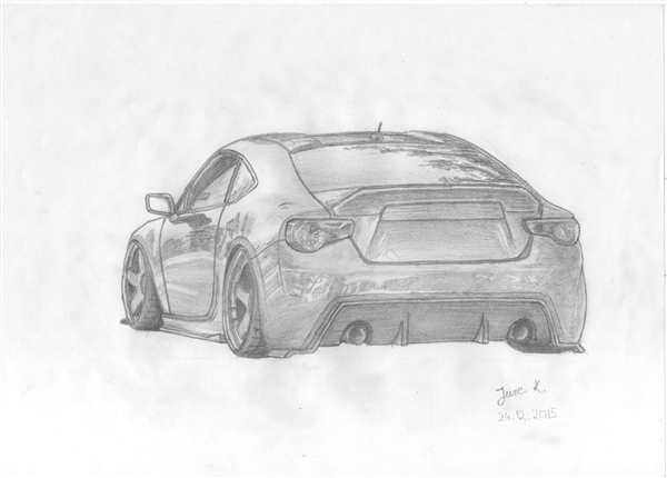 Раскраска Subaru BRZ Концепт Вдохновляйся и Создавай