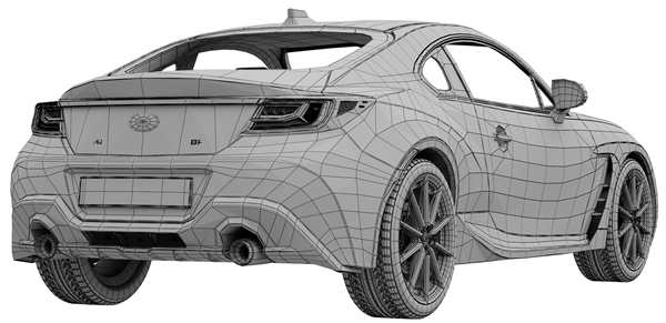 Раскраска Subaru BRZ Концепт Вдохновляйся и Создавай