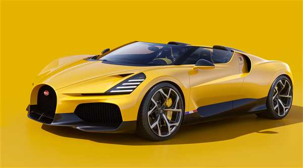 Раскраска суперкара Buggati Mistral