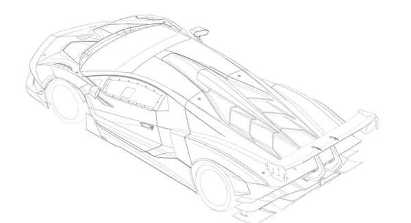 Раскраска Lamborghini Gallardo