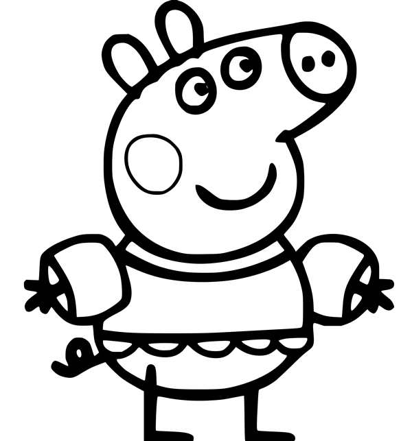 Раскраски для детей 3-4 лет Свинка Пеппа