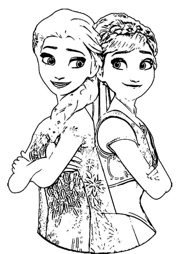 Раскраска Anna Elsa