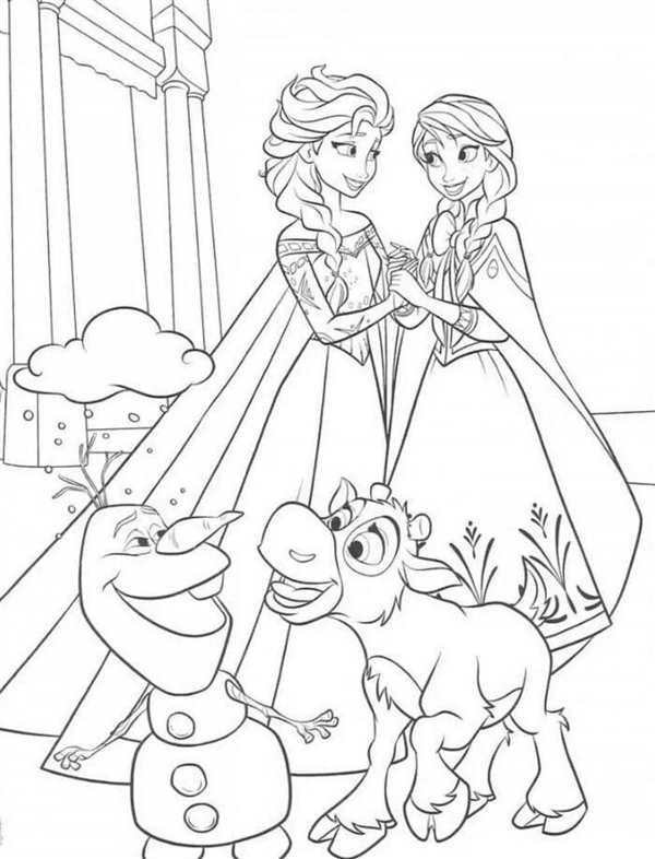 Раскраска Anna Elsa