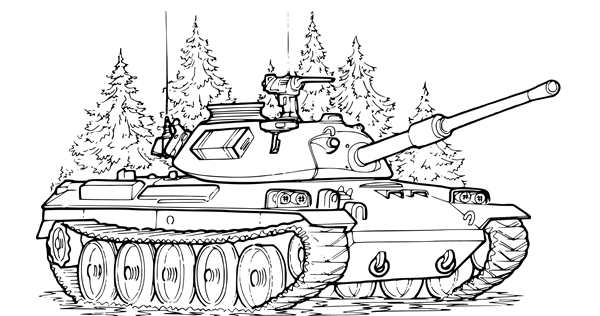 Раскраска танк кв 1