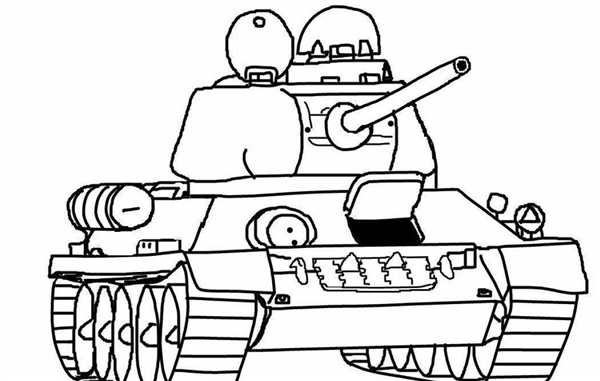 Танк кв 4 раскраска