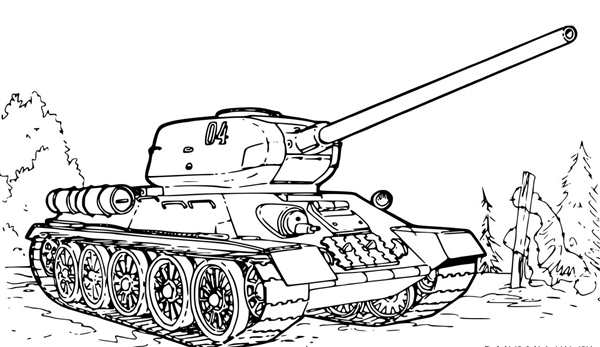Раскраски танков World of Tanks т34