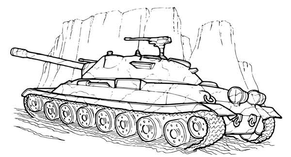 Т-140 танк сбоку