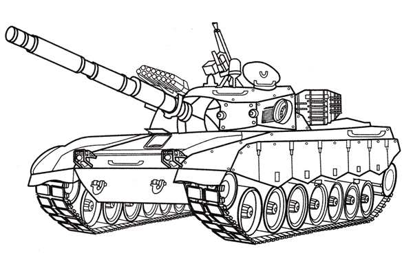 Контур танка т72 т80