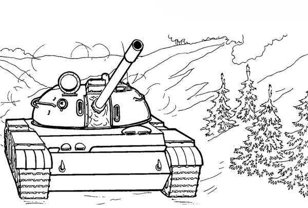 Раскраска танки т 72