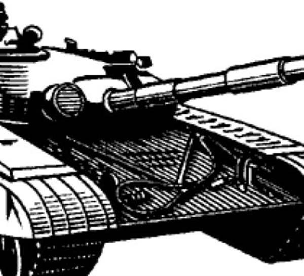 Чертёж танка т 55