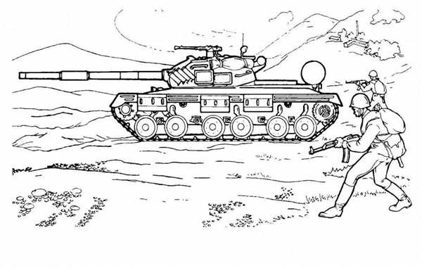 Рисунок танка т 64