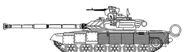 Раскраска Т72 Танк в ярких красках