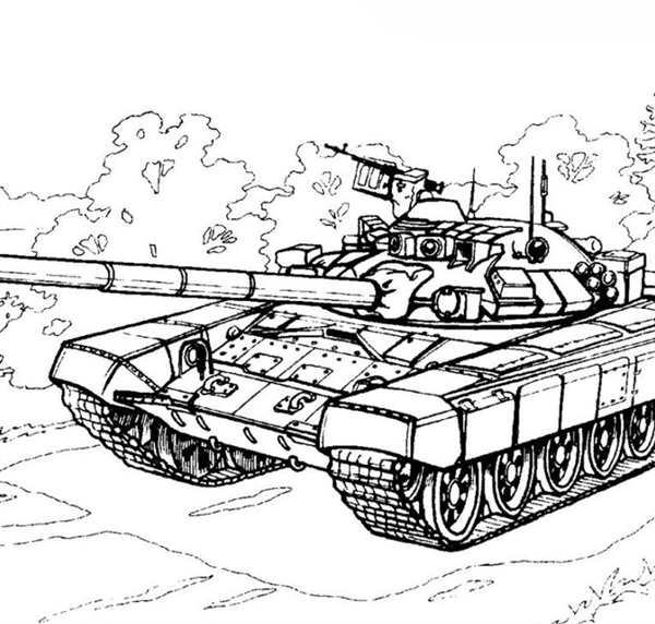 Танк т54 раскраска