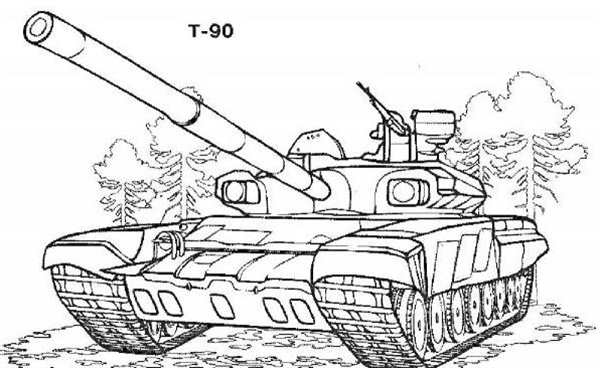 Чертеж танка т 72