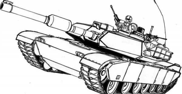 Раскраска Т72 Танк в ярких красках