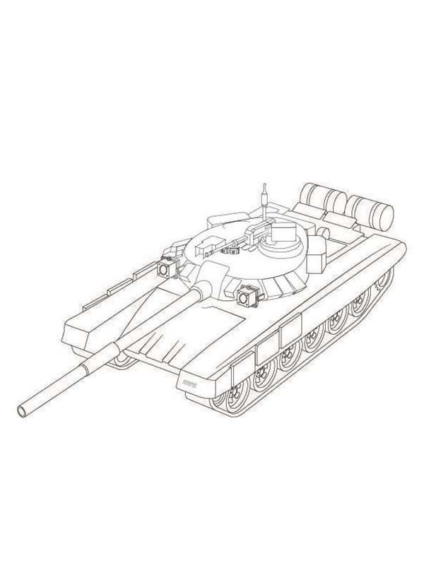 Танк т-80 раскраска