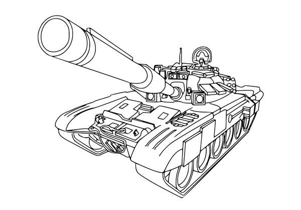 Танк т-80 раскраска