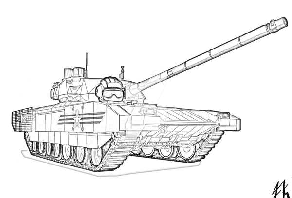 Военные разукрашки танк т90