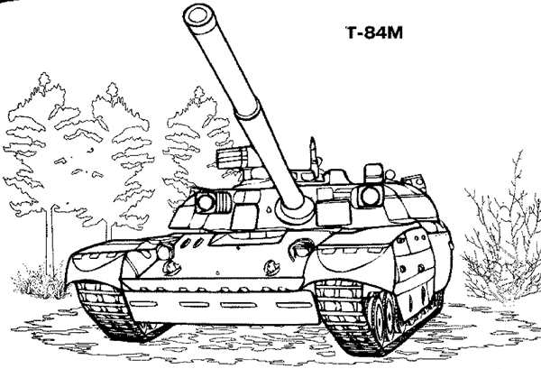 Раскраска танки для детей