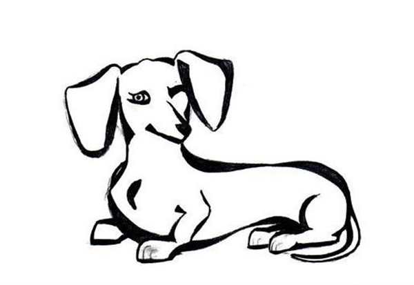 Раскраска Такса Веселые Активности для Детей и Лovers PET