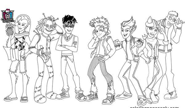 Monster High раскраска