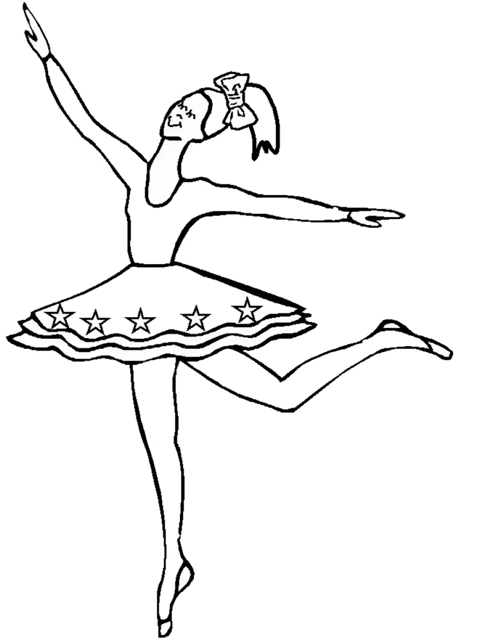 Разукрашки Барби балерина
