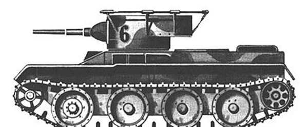 Танк БТ 5 раскраска