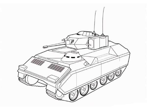 Военный вертолет контур