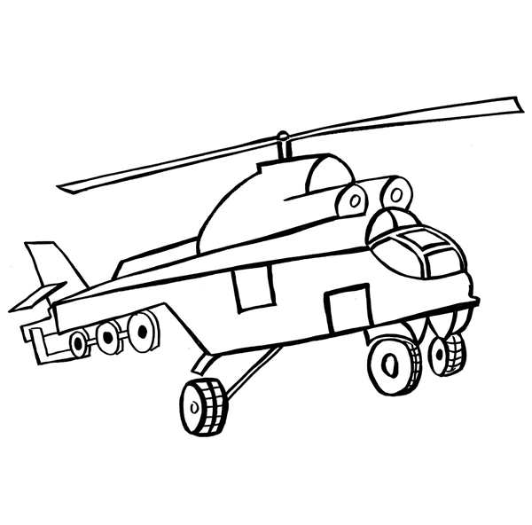 Раскраска. Военные вертолеты