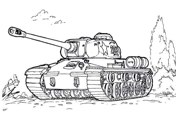 Раскраска танка ИС