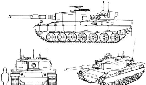 Нарисовать танк леопард 1