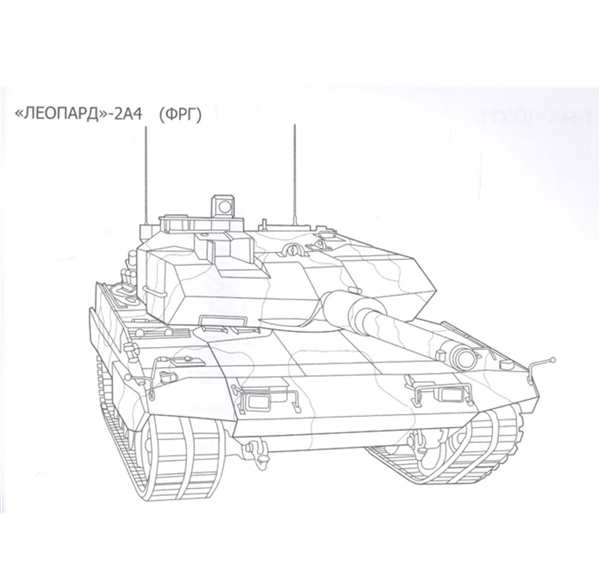 Леопард 2 чертеж
