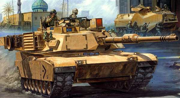 Раскраска Танк M1A1 Abrams США uctor