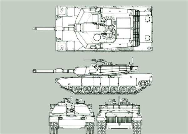 Раскраска Танк M1A1 Abrams США uctor