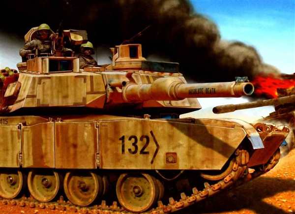 Раскраска Танк M1A1 Abrams США uctor