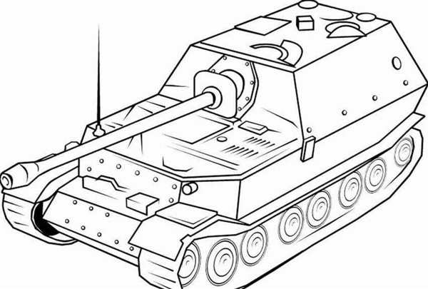 Раскраска танк кв 44