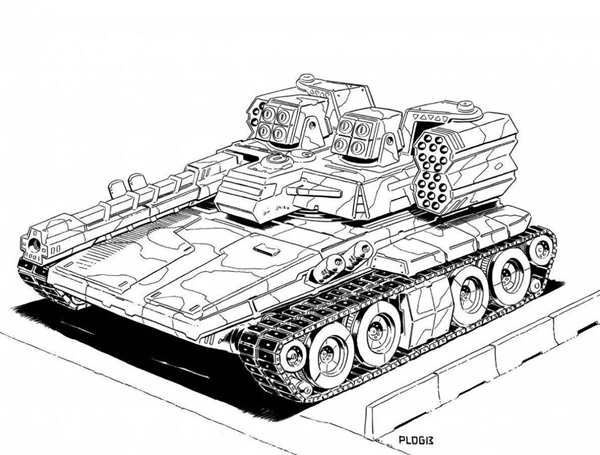 Xm551 Sheridan танк чертеж