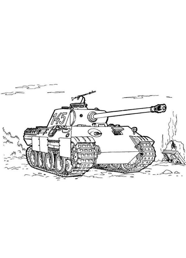Раскраска танки