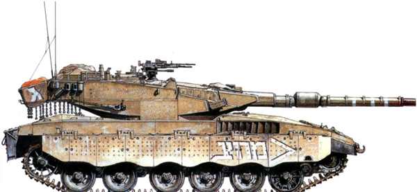 Раскраска танка Merkava Веселые Активности дляFans ofIsraeli Combat Vehicles