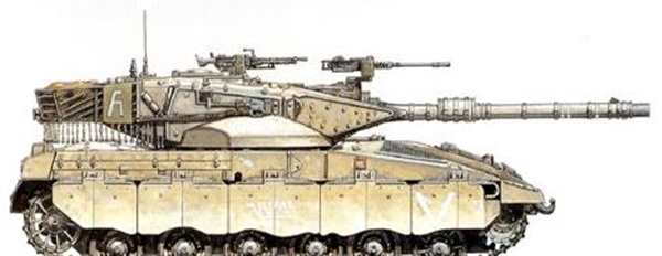 Раскраска танка Merkava Веселые Активности дляFans ofIsraeli Combat Vehicles